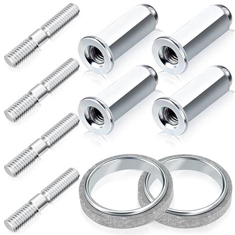 PAGOW 10 PCS Gy6 Exhaust Bolt and Gasket for 50cc 125 cc 150cc Scooters ...