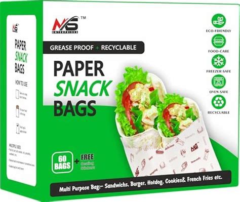 Buy Wraplus Premium Multi-Purpose Snack Bags With Sealing Stickers I ...