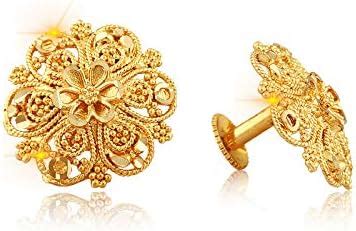 VFJ VIGHNAHARTA FASHION JEWELLERY Women's Gold Plated South Screw Back ...