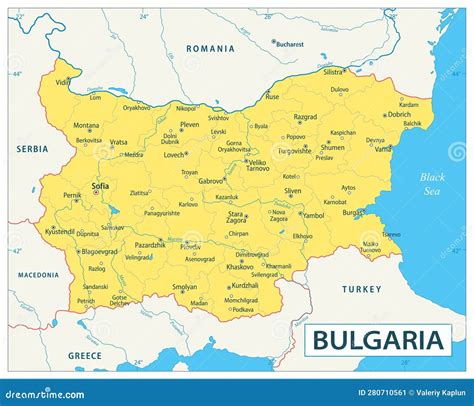 Bulgaria map cities - detailed map of bulgaria with cities