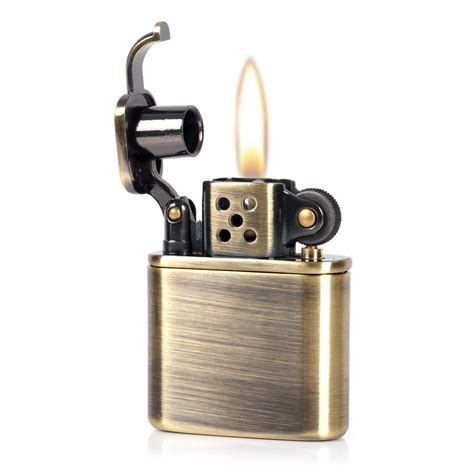 Pure Copper Antique Style Lift Arm Oil Petrol Metal Cigarette Lighter ...
