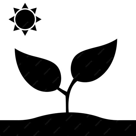 Sprossen-Symbol, Symbol für Wachstum, Sprossen-Symbol, neues Leben ...