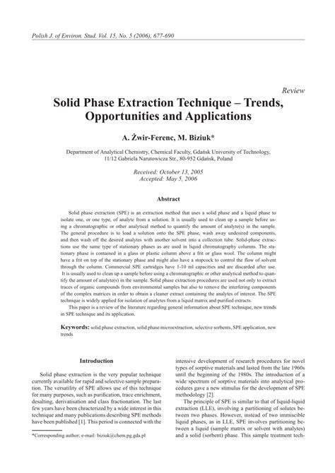 Solid Phase Extraction Applications 的图像结果