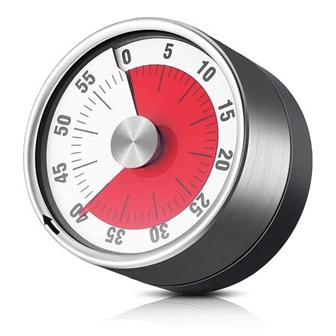 NIYANETAIL Kitchen Timer | 60-Minute Visual Countdown Timer with 70dB ...