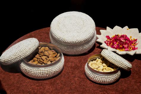 Karwa Chauth Pearl Sargi Boxes Aastha LeelaTheStore Pooja Essentials