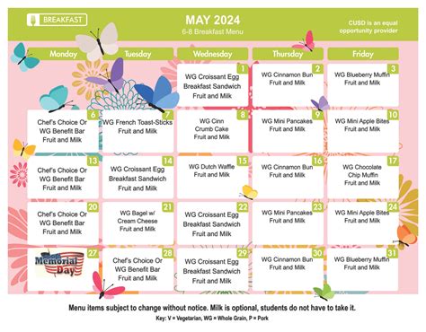Carlsbad Unified School District - Menus