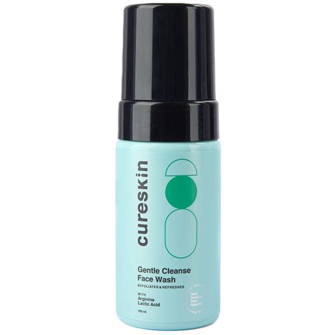 Cureskin Gentle Cleanse Brightening Face Wash with Lactic Acid AHA Foam ...