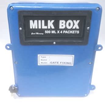 SICO Gate Fixing Type Milk Box with Rear Opening Door and Lock, 2000ml ...