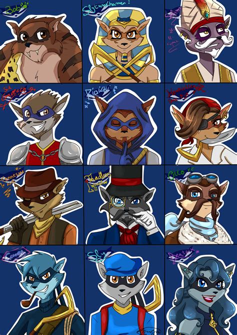 Sly Cooper and Carlos Fox