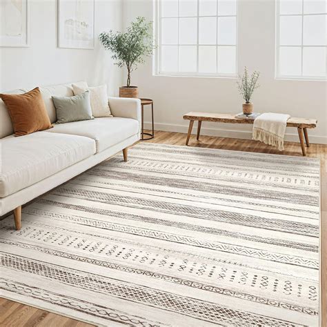 Dakota Fields Area Rug Living Room Rugs - 5X7 Washable Large Soft ...