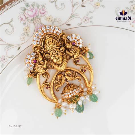 Maheswri Puligoru Pink Pendant – Emmadi Silver Jewellery