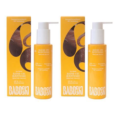 Baboski Sun Splash Bathe-On Sunscreen Body Wash SPF30 PA+++I Pack of 2 ...