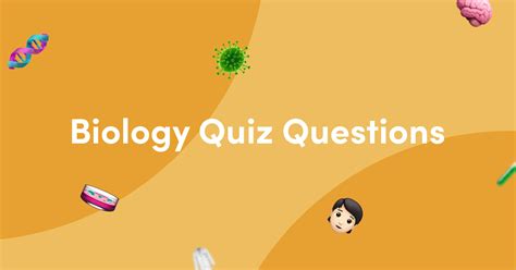 50 Biology Quiz Questions and Answers - Kwizzbit