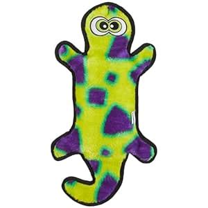 Buy Invincibles Gecko Stuffingless Durable Tough Plush Dog Squeaky Toy ...
