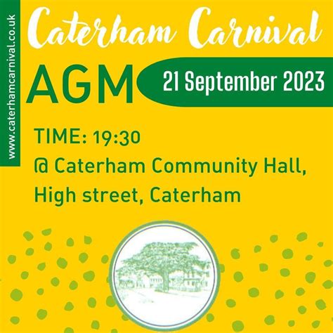 Caterham Carnival AGM, Caterham Community Centre, Biggin Hill, 21 ...