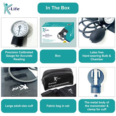 K-life Aneroid Manual Sphygmomanometer & Pressure Gauge Blood Pressure