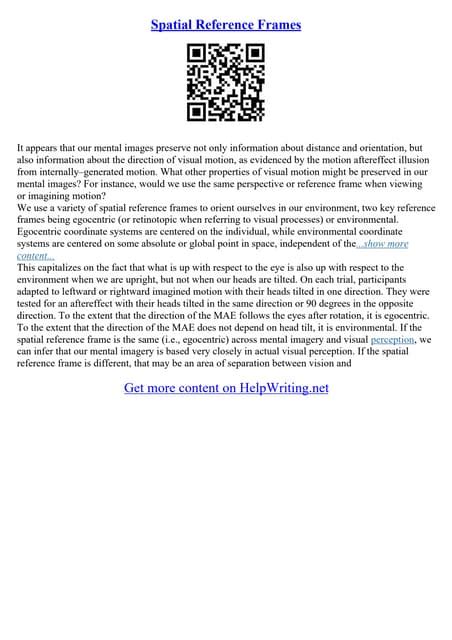 Image result for Spatial Order Essay Example