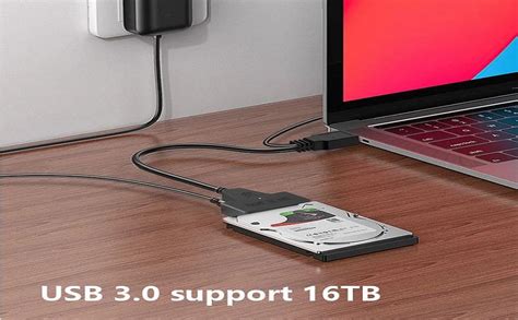 VOOCME USB to SATA Adapter,Hard Drive Adapter Cable, SATA to 3.0 ...
