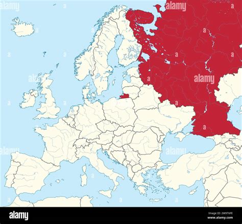 Location map of THE RUSSIAN FEDERATION (European part), EUROPE Stock Vector Image & Art - Alamy