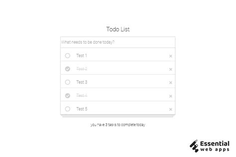 TP Do List JavaScript 的图像结果