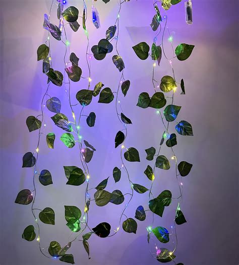 Buy Litleo Artificial Vines Lights,Fake Greenery Garland Money Plants ...