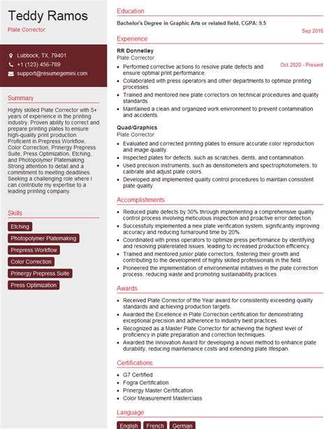 Image result for Correction Resume Format