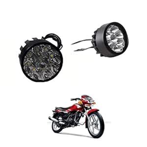 PRIKNIK Fog Light Mirror Mount 9 Led 36w White Light Auxillary Light ...