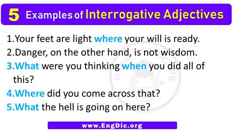 Image result for Interrogative Adjectives Examples Sentences