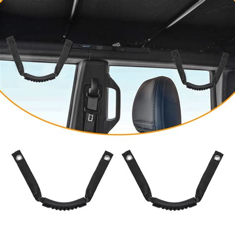 Buy RAZPOY Roll Bar Grab Handles Top Rubber Grips Handle for 2021 2022 ...