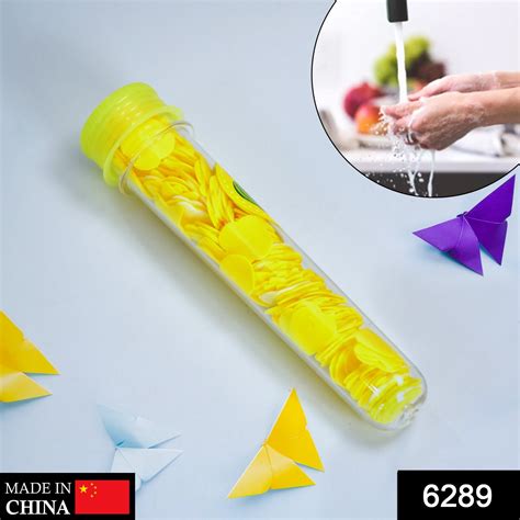 6289 Portable Hand Washing Bath Flower Shape Paper Soap Strips In Test ...