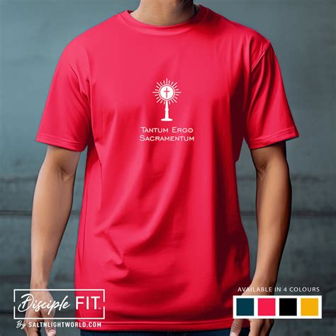Tantum Ergo Sacramentum round neck t-shirt — Salt 'n' Light