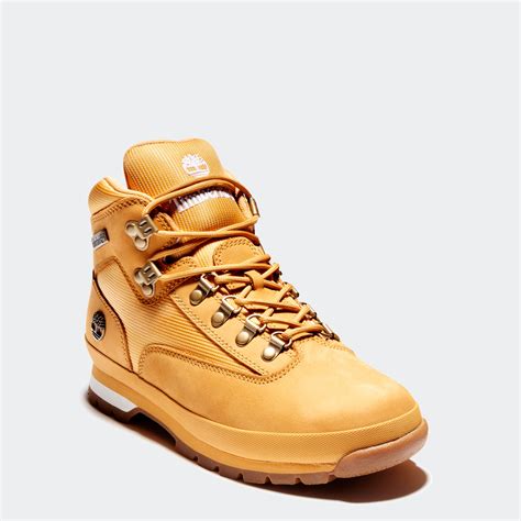 Men's Timberland Euro Hiker Boots Wheat Nubuck | Chicago City Sports