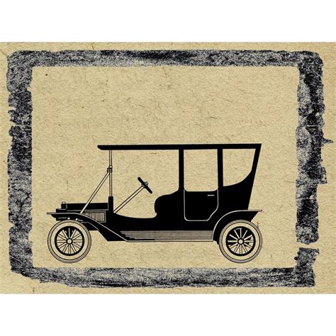 Vintage Car Canvas Painting Synthetic Frame – ArtzFolio.com