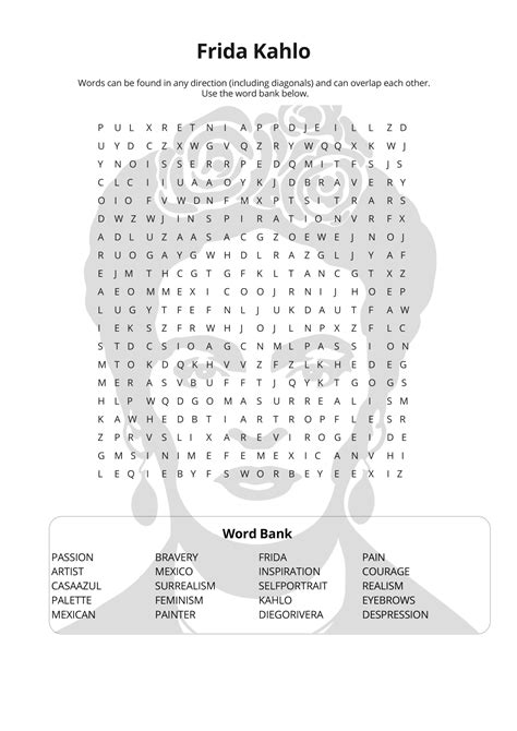 Artist Word Searches (Six Artists) | Teaching Resources