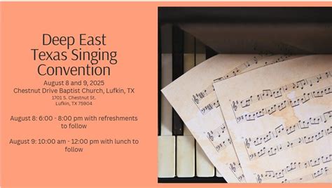 Deep East Texas Singing Convention 2025, Chestnut Drive Baptist Church ...