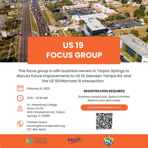 US 19 Outreach Focus Group - Tarpon (Facebook Post (Square)) - Forward ...