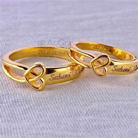 Cherished Hearts Gold Couple Rings