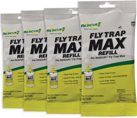 Amazon.com : RESCUE! Outdoor Fly Trap - Reusable - 3 Traps : Patio ...