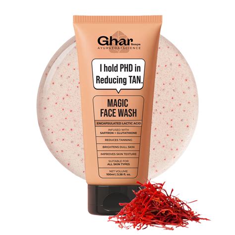 Skin Brightening Face Wash - Buy Best De Tan Face Wash Online – GHAR SOAPS