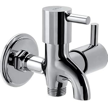 Cera Garnet Quarter Turn Fittings 2-Way Bib Cock (Chrome Finish ...