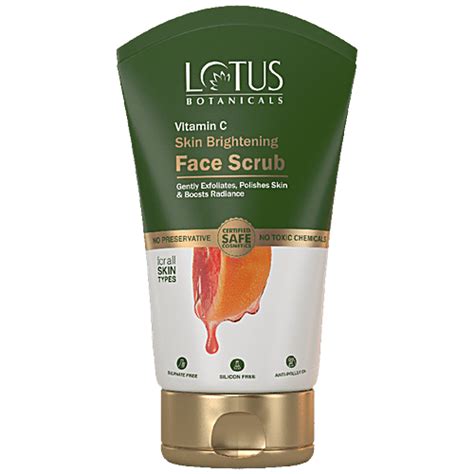 Buy Lotus Botanicals Vitamin C Skin Brightening Face Scrub - Gently ...