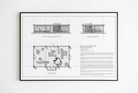 Philip Johnson Glass House Section