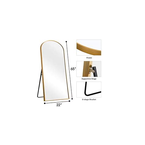 Buy NeuType Arched Full Length Mirror, Large Arched Wall Mirror Floor ...