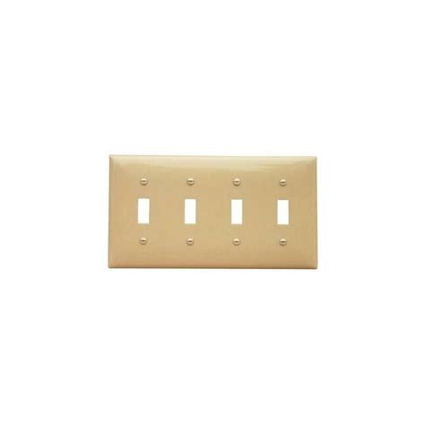 MORRIS Morris Products 81758 Lexan Wall Plates 4 Gang Midsize Toggle ...