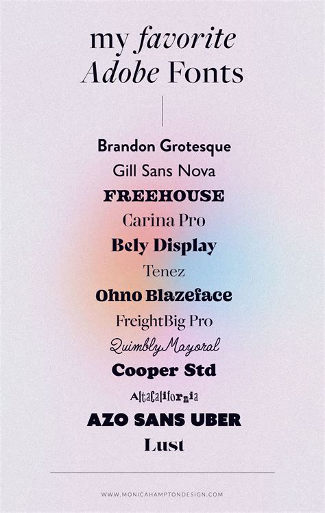 My Favorite Adobe Fonts | Fonts Design | Fonts for writing, Fonts on ...