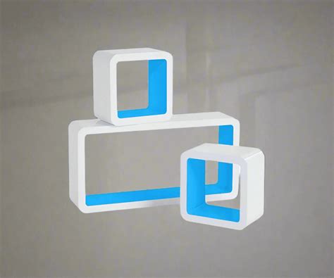 Buy Wooden Artesania Grande Cube Floating Wall Shelves Set of 3 Online ...