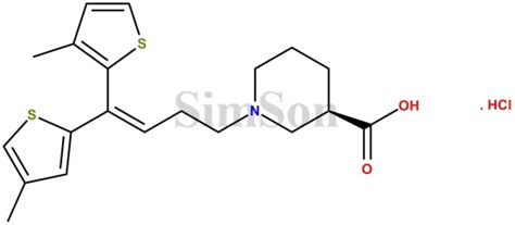 Tiagabine 3,4 dimethyl Impurity Hydrochloride | CAS No- NA | Simson ...