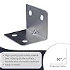 MHS L Metal Bracket - 1 X 1 X 1.5 Inch - Pack of 12 - Heavy-Duty Silver ...