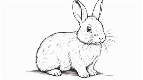 Adorable hand drawn sketch of cute rabbit vector illustration | Premium ...
