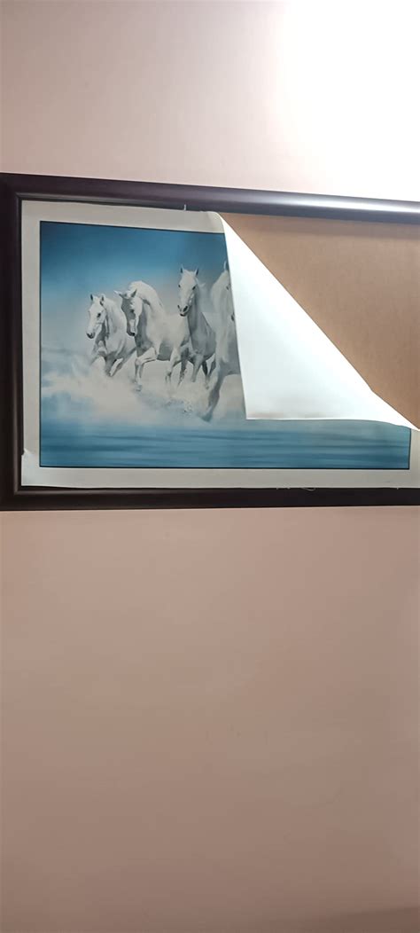 Tushaco Handicrafts Seven Horse as per Vastu(Design1) Canvas Painting ...